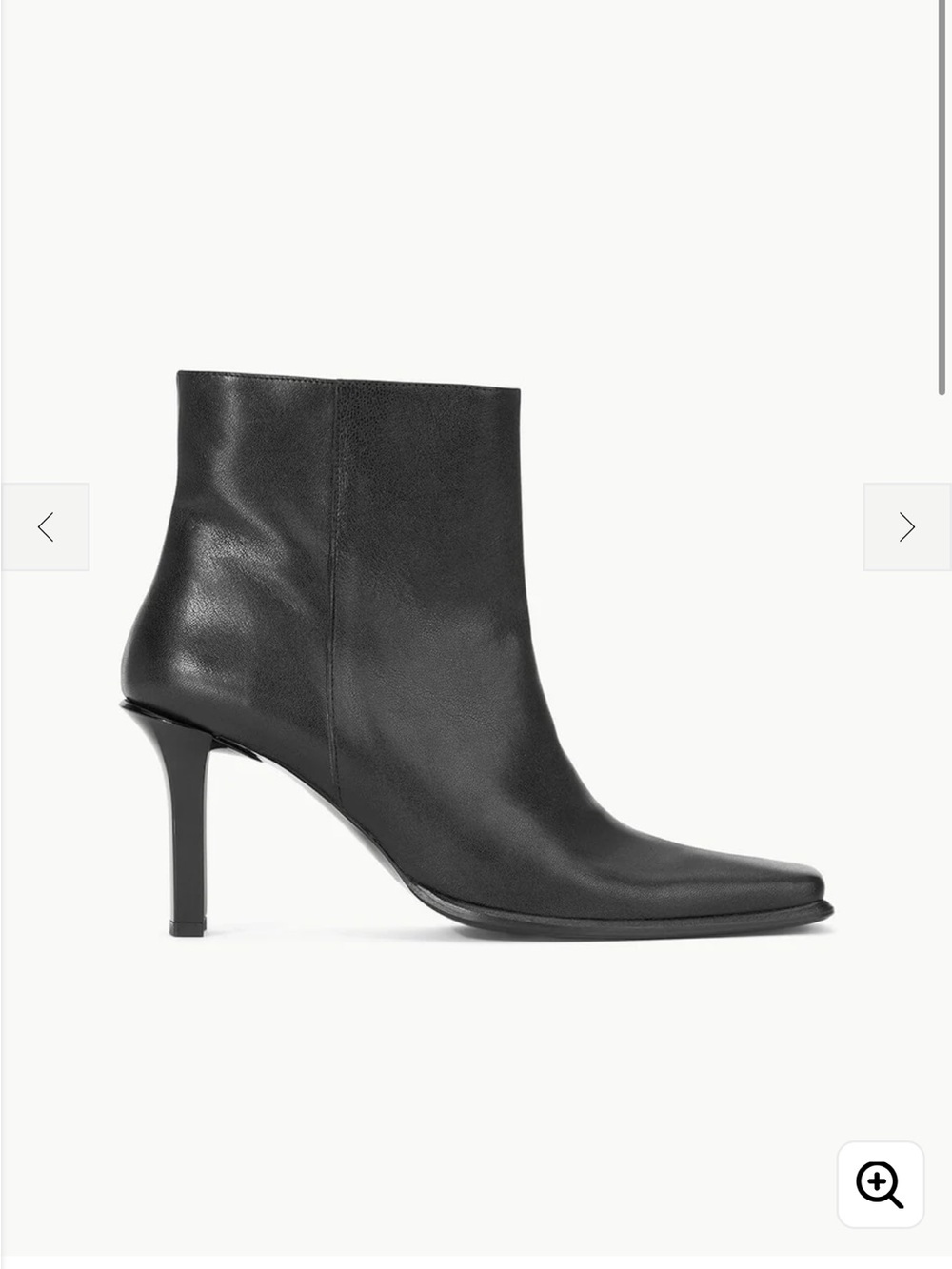 STAUD Hendrix black leather Ankle Boot